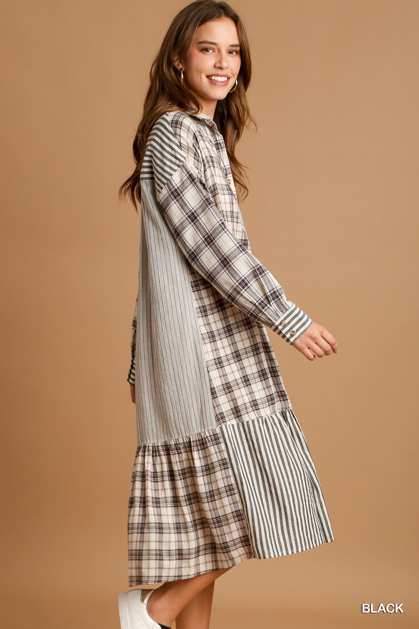 Cotton Plaid Dress