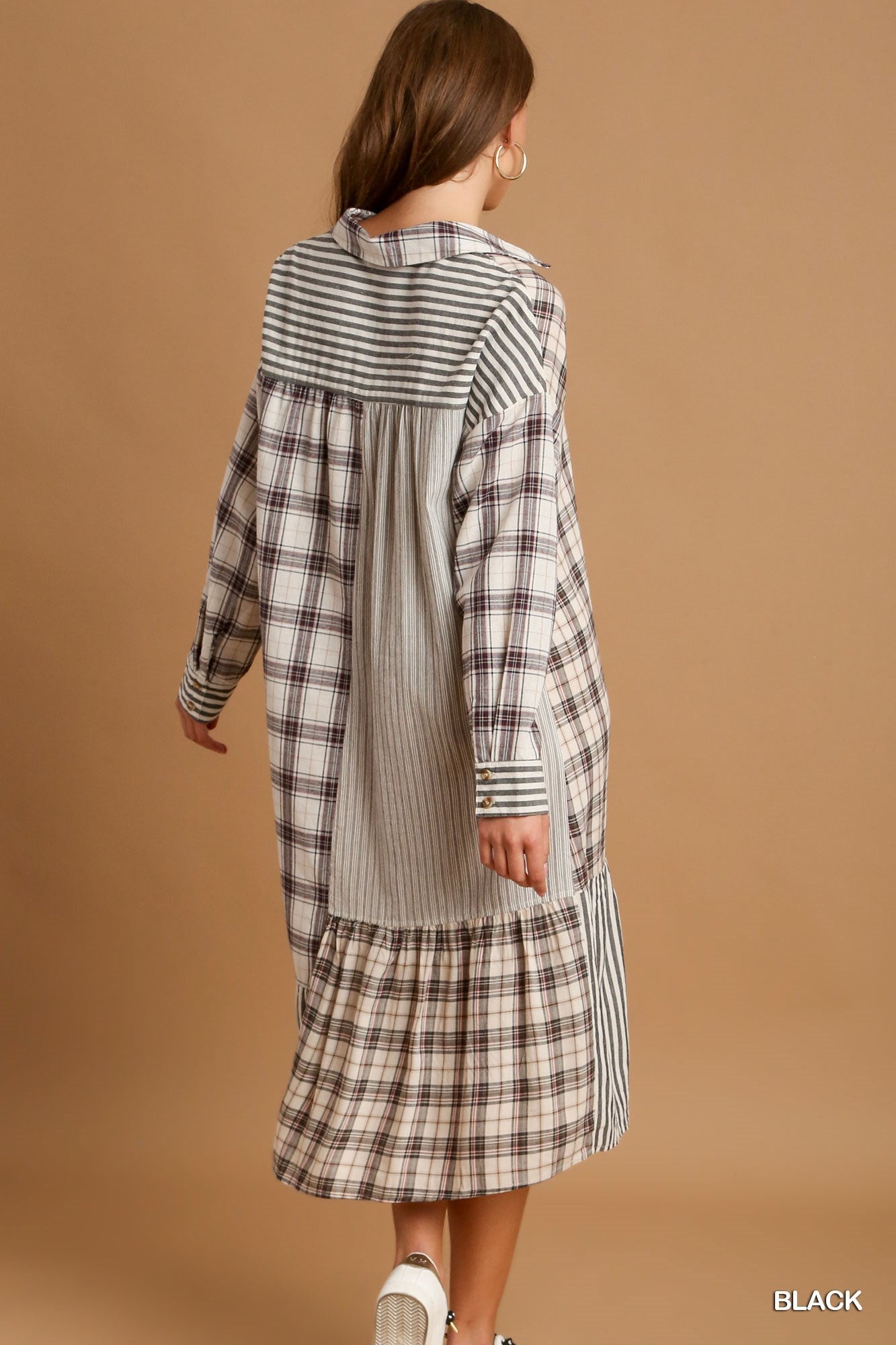 Cotton Plaid Dress