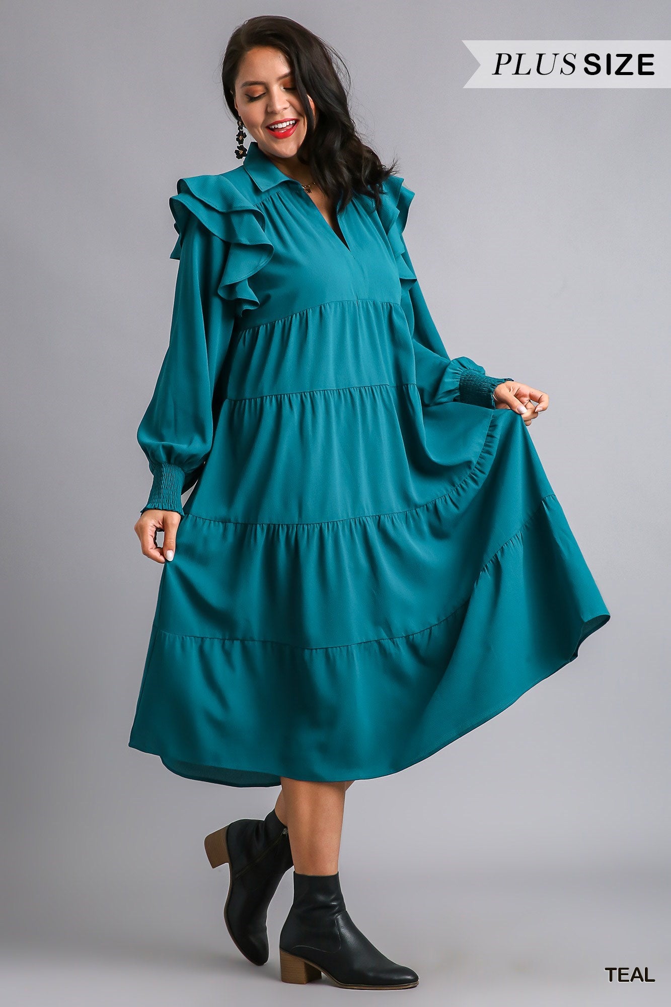 Teal Felicia Dress